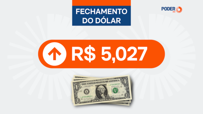 Dólar sobe 0,17% e fecha a R$ 5,027; Ibovespa cai