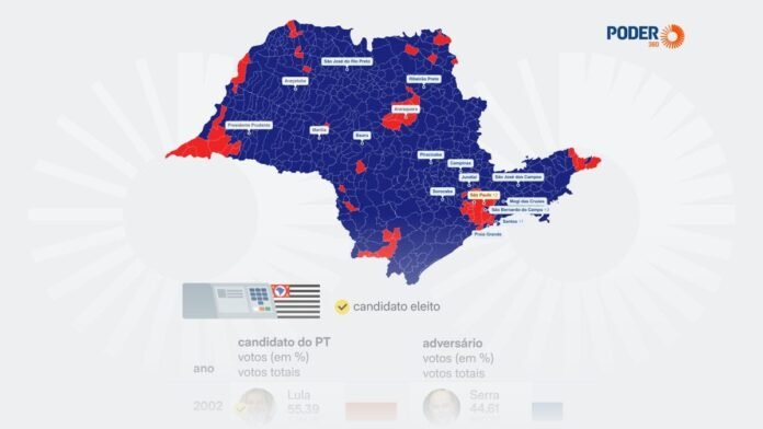 Com Lula, PT tem melhor desempenho em São Paulo em 20 anos