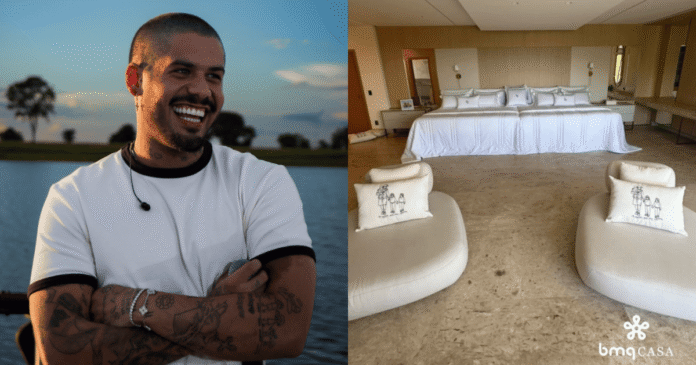Tamanho da cama de Zé Felipe em casa nova choca web: “Nunca vou entender”